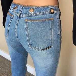 90s Watch LA Low Waisted Grommet Jeans